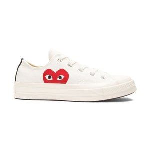 Converse x Comme Des Garcons PLAY Low Top Sneakers Size 7